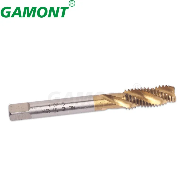 GAMONT Spiral Flute Metric Thread Taps Straight Flute Machine Screw And Die Plug Set Machine Tap For HSS With Coating Titanium