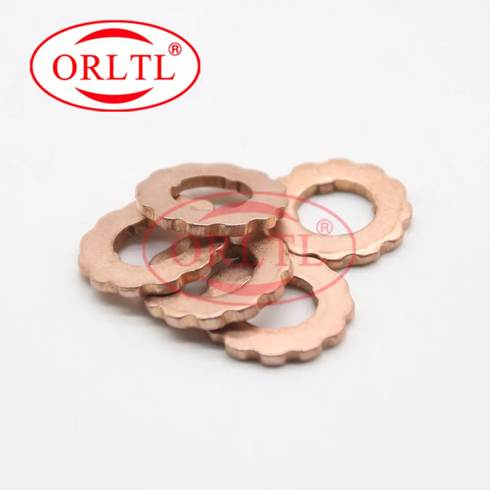 30PCS 1.5mm Thickness Copper Washer F00RJ02175 Nozzle Heat Shield F00R J02 175 For Bosch Common Rail Injector Adjust Shims