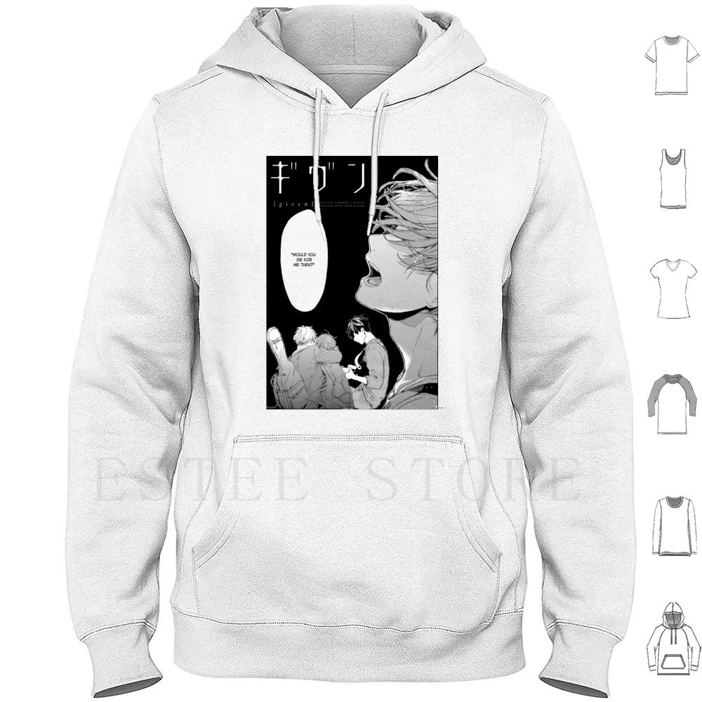 

Given Anime ( Might Make You Cry ) Hoodies Long Sleeve Attack Titan Anime Kawaii Cute Tokyo Japan