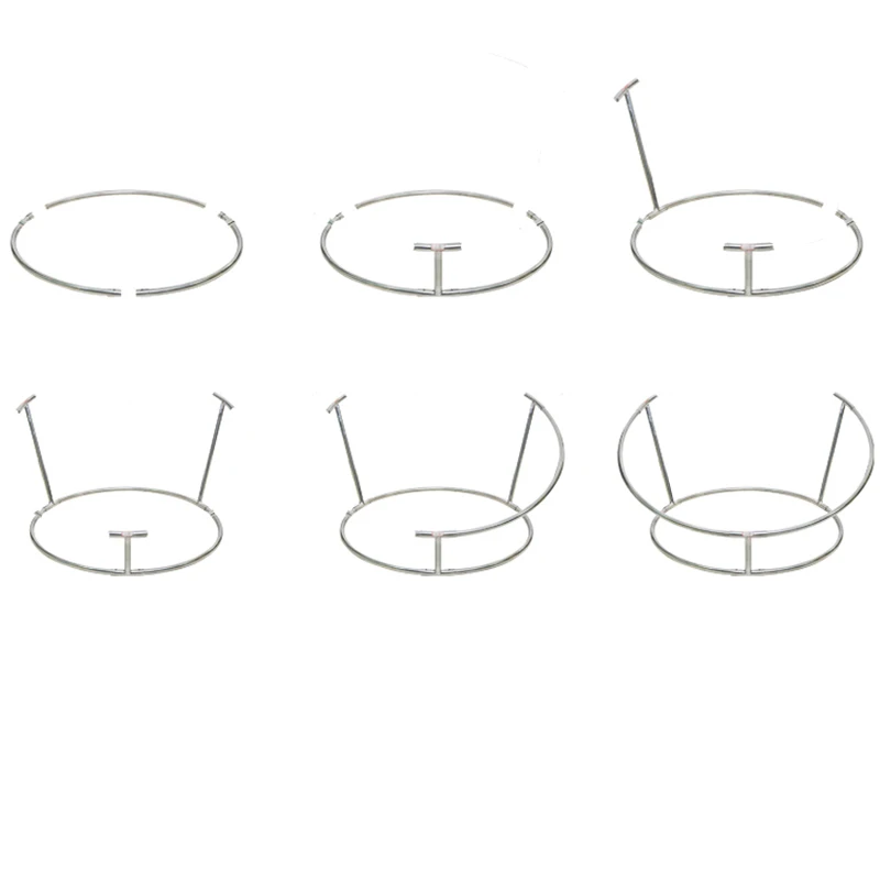 New Newborn Photography Props Beanbag Posing Steel Frame Bebe Accessoires Photography Posing Nest Round Shelf + 6pcs Clips