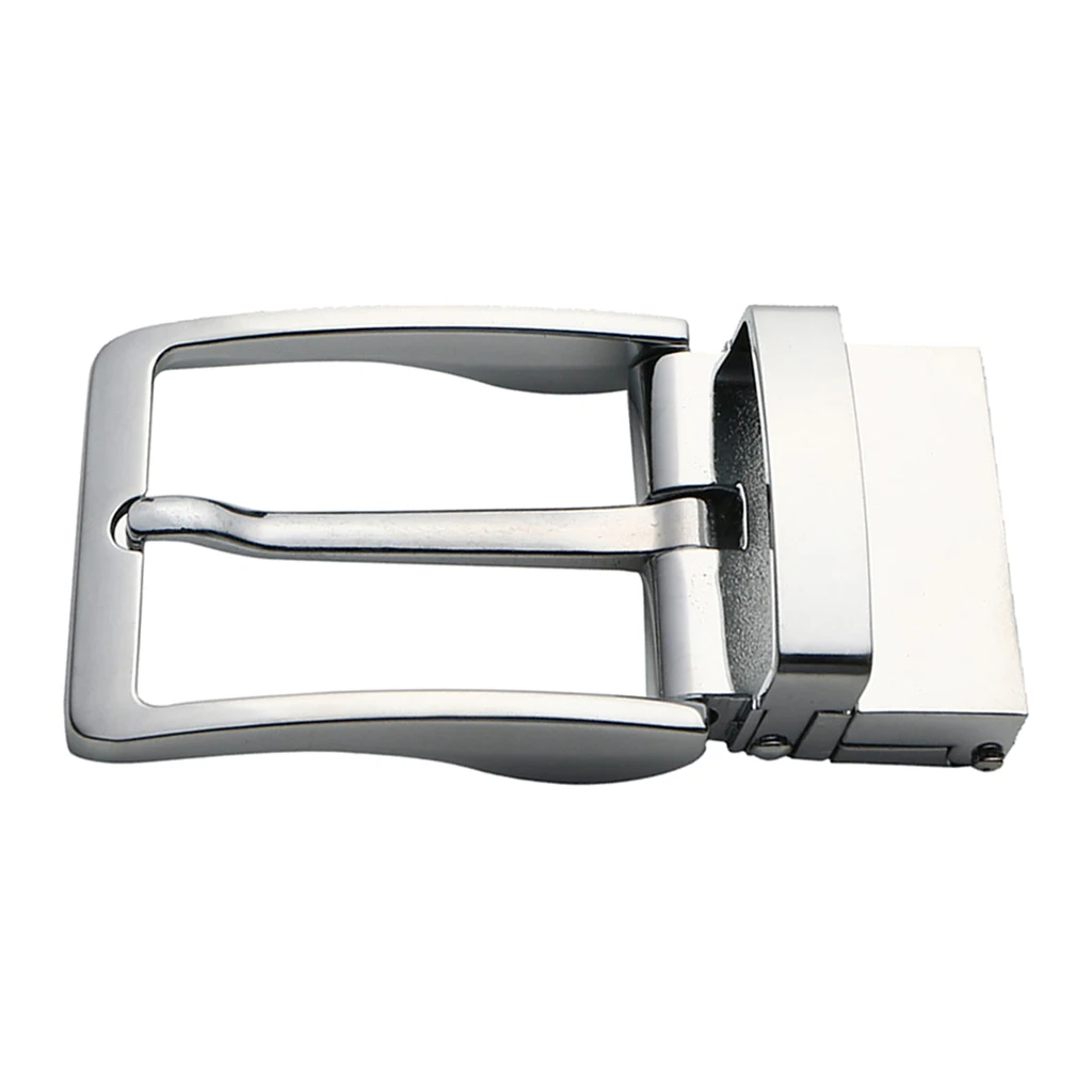 Simple Rectangular Belt Buckle Polished Reversible Ratchet Belt Buckle 40mm