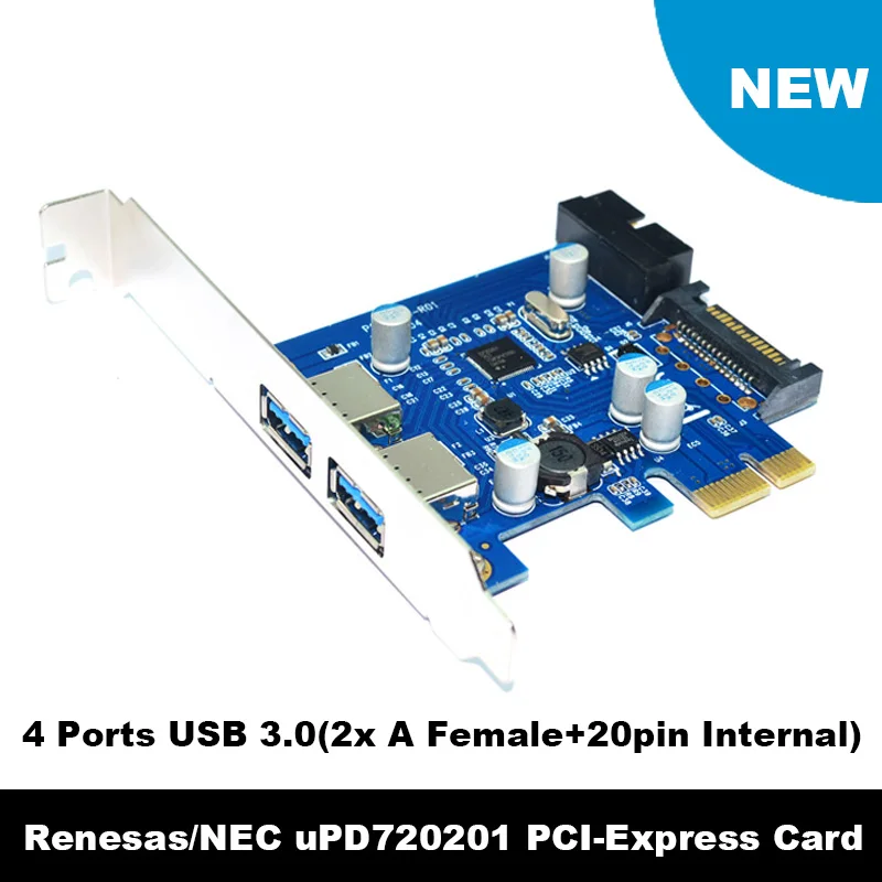 Imagem -03 - Pcie-expansão Usb 3.0 para Cartão Painel Frontal 3.5 Pci Express para Usb3 e Placa Interna de 20 Pinos para Usb Fêmea