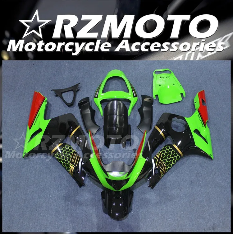

4Gifts New ABS Fairings Kit Fit For KAWASAKI ZX-6R 2003 2004 636 03 04 Bodywork Set Custom Green Red