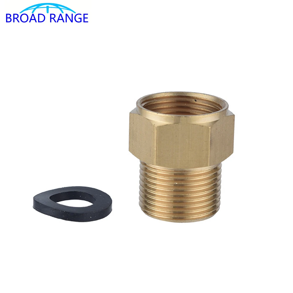 High Pressure Water Gun Hose Adaptor M22/14 to M22/15 Brass Connector Cleaning Machine Accessories Hose Joint