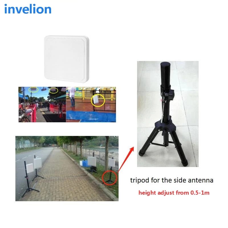 

tripod stand height adjustable from 50cm-1m for passive waterproof rfid door antenna ip67 Circular Polarization sports timing