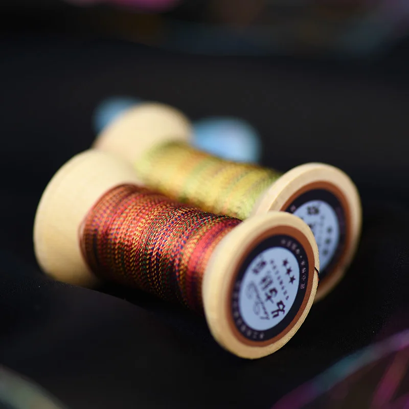 Dazzle colour series of Gold Line/French embroidery  thread/embroidery spool/colorful gold embroidery thread/ 50 meters/piece