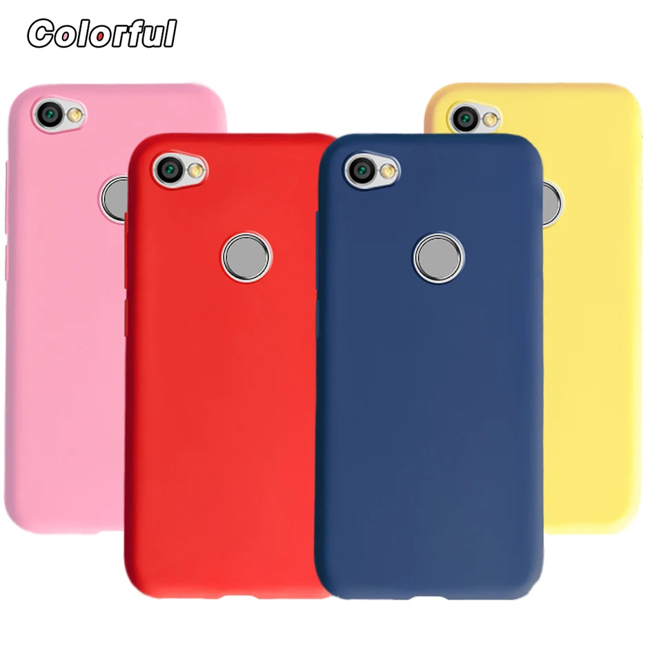 Candy Color Silicon Phone Case For Xiaomi Redmi Note 6 5 7 8 Pro 5A Prime Matte Case on Redmi 7 4A 6A 7A 4X 5 Plus GO Cover Capa