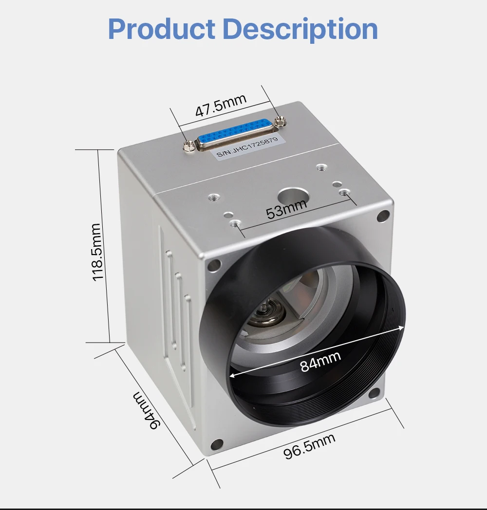 UV Laser Galvo Scan Head For Laser Marking Machine 355nm Galvanometer with Power Supply Set