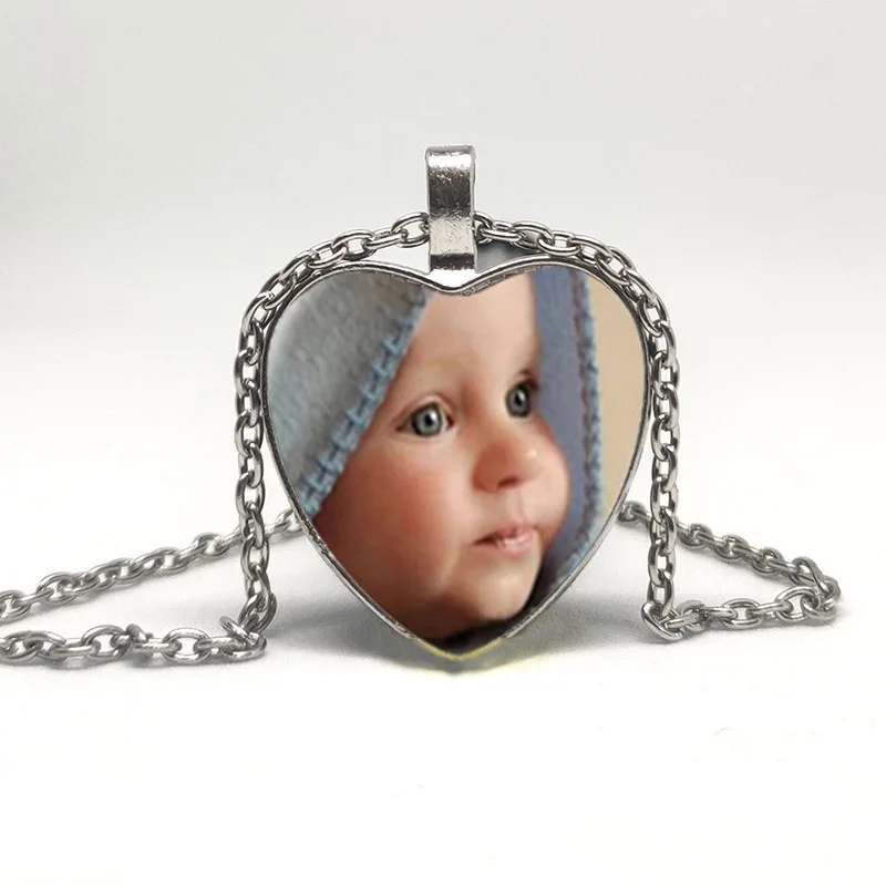 

Personalized Photo Pendant Customized Necklace Photo for Your Baby Baby Mom and Dad Grandparents A Gift for Family Members-69