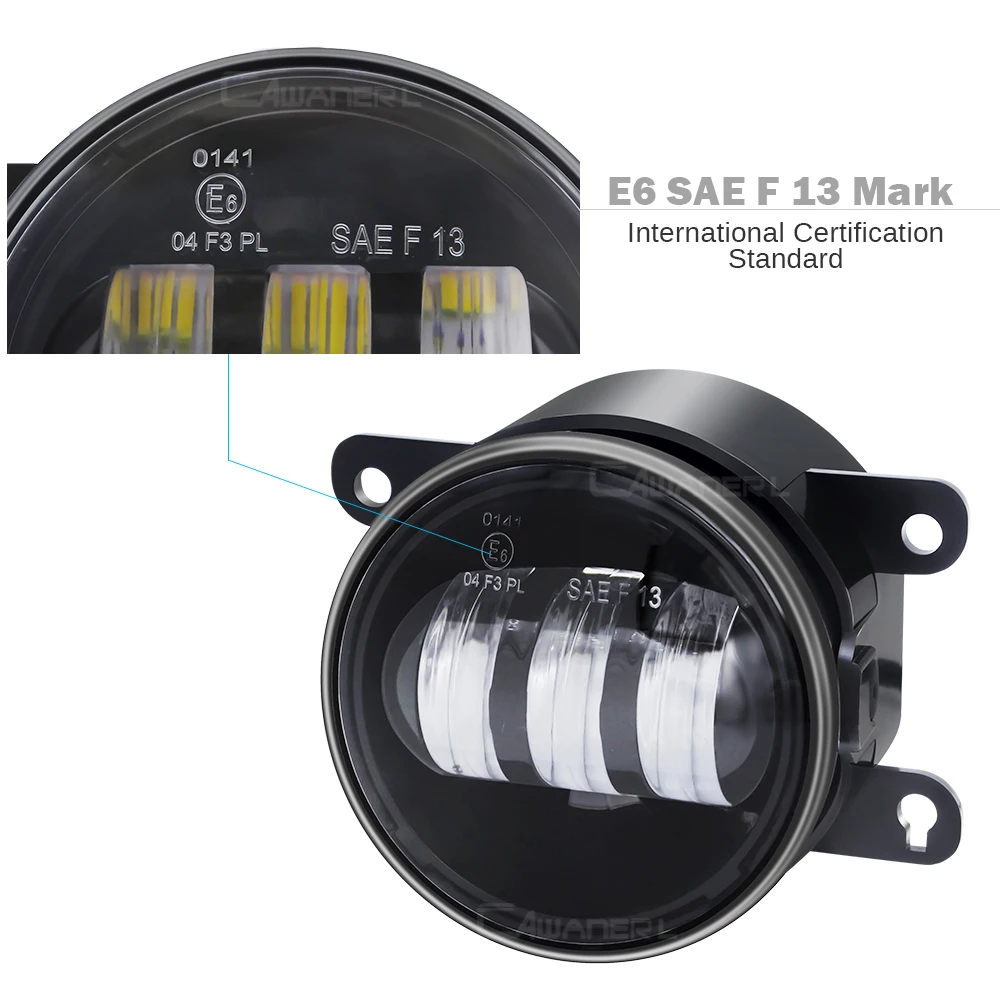 Zespół świateł przeciwmgielnych do Porsche Cayenne 955 2002-2015 Przedni zderzak samochodowy LED Lampa przeciwmgielna DRL 30W 6000LM 12V — zdjęcie 3