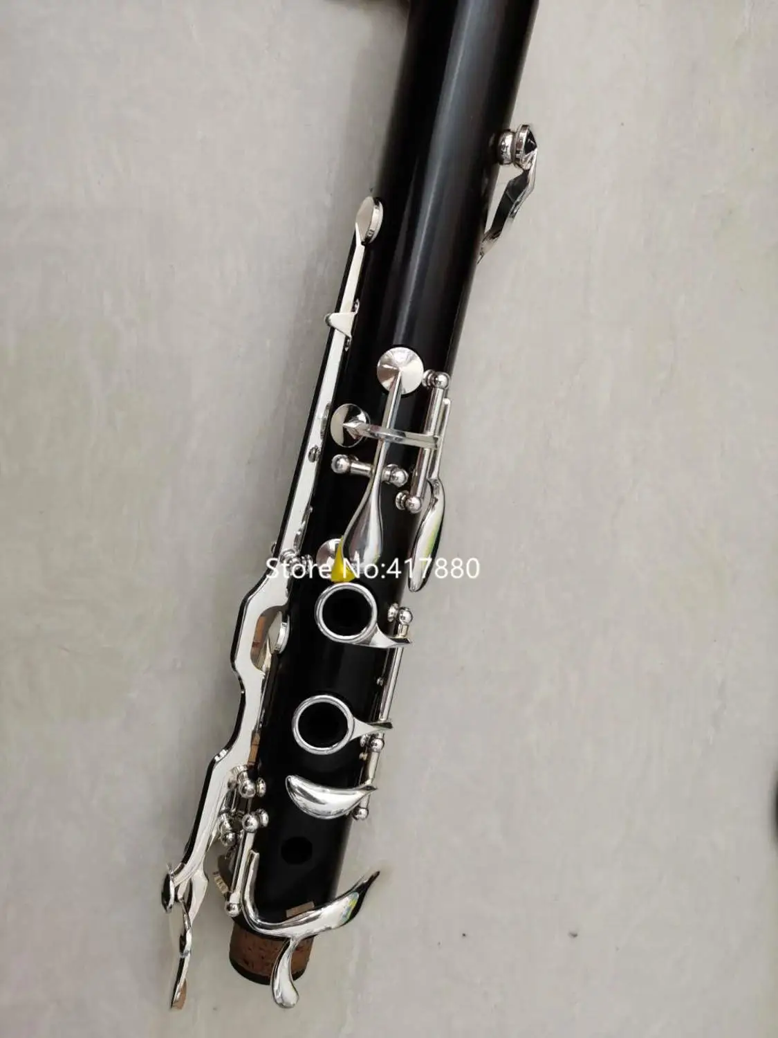 High  Quality Clarinet 18 Keys G Tune Ebony Wood Black Silver key Musical instrument  With Case