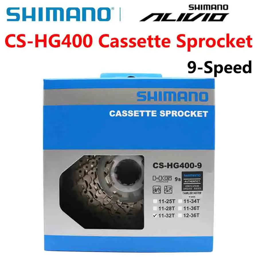 AliExpress Shimano SHIMANO Alivio M4000 HG400 9 Speed Cassette Mountain Bike Freewheel 11-32T 11-34T MTB 9s Bicycle Freewheel Original Accessories