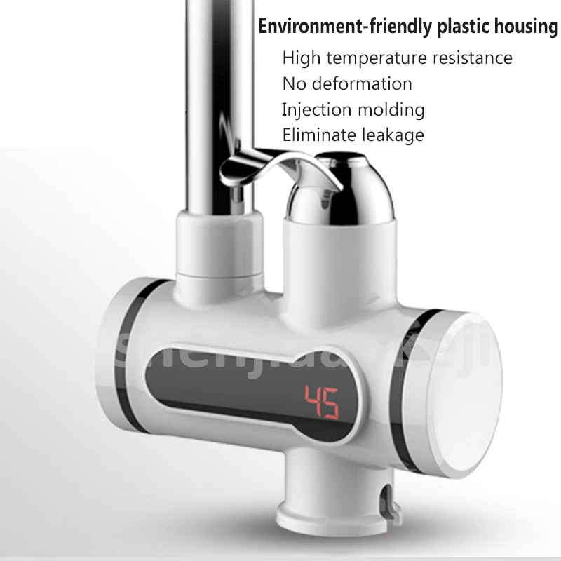 Chì Sức Khỏe Nóng Lạnh Màn Hình Hiển Thị Kỹ Thuật Số Nóng Lạnh Điện Vòi Tiện Lợi Và Thiết Thực Làm Nóng Nhanh Vòi Nước 220V