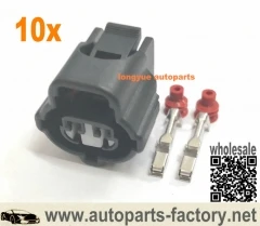 Longyue 10kit 2 Pin Plug For Honda K Series RV Toyota AT VVTi Connector Sensor 1JZ-GTE 2JZ-GTE 90980-11025