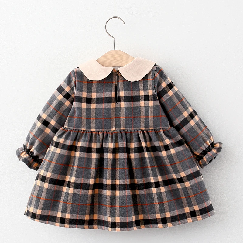 Newborn Baby girls dress spring clothes long sleeve baby coat dresses for infant baby birthday clothing toddler girl wear dress