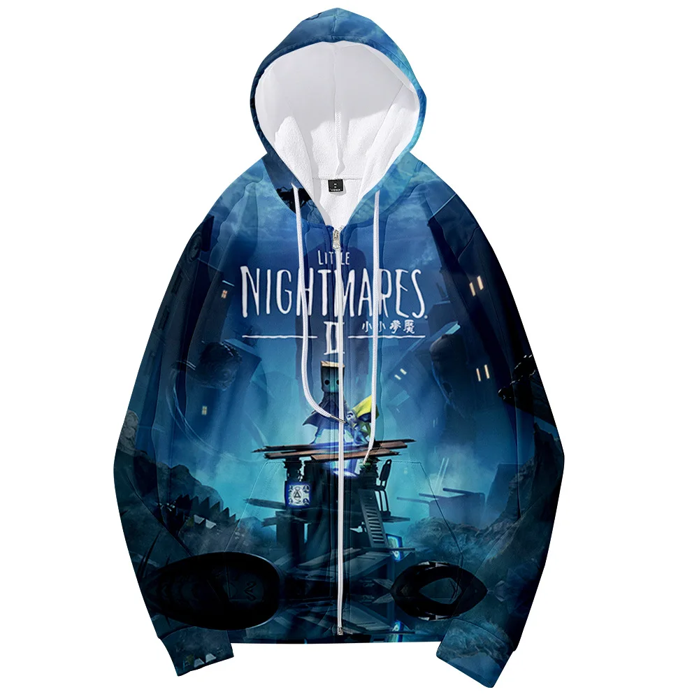 

Little Nightmares 2 3D Print Zip Up Hoodies Women Men Harajuku Sweatshirts Streetwear Hip Hop Zipper Hooded Jacket Outerwear