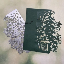 Christmas tree gift frame Metal Cutting Dies Stencils For DIY Scrapbooking Decorative Embossing Handcraft Die Cutting Template