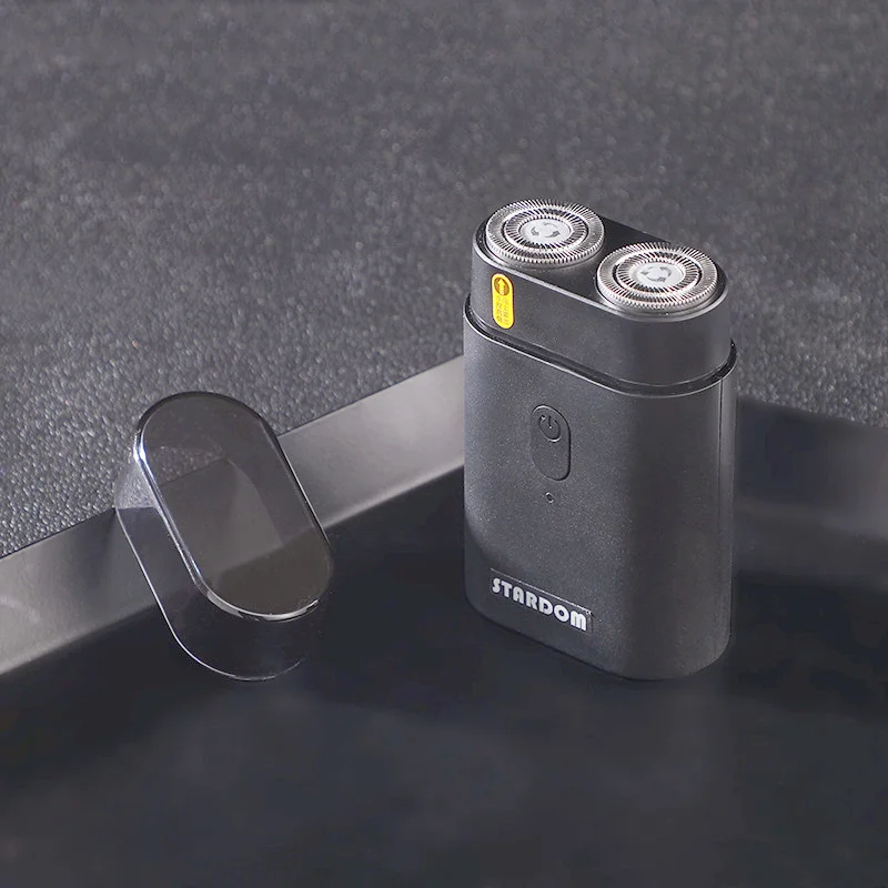 Портативная электрическая перезаряжаемая бритва с 2 плавающими головками, водонепроницаемая Мужская стальная бритва с USB, моющийся триммер для бороды, для путешествий