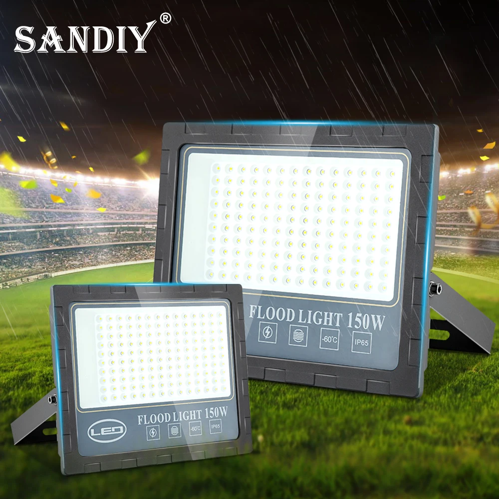 

Flood Light 100W 200W 50W Projector Waterproof Outdoor Lighting Exterior Wall Building Garden Trees Square Spotlight 110V 220V