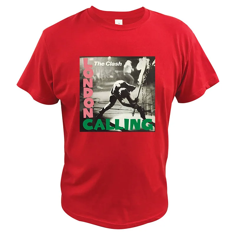 London Calling man\'s T-shirt The Clash Album 3D print Tshirt English Rock Band Summer High Quality Soft Round Neck Tops