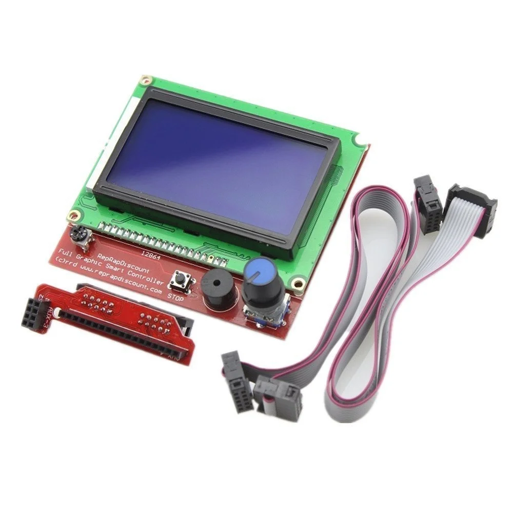 Kit de impressora 3d rampas 1.4 controlador + mega 2560 placa 5 pçs a4988 driver motor passo lcd 12864 para arduino reprap