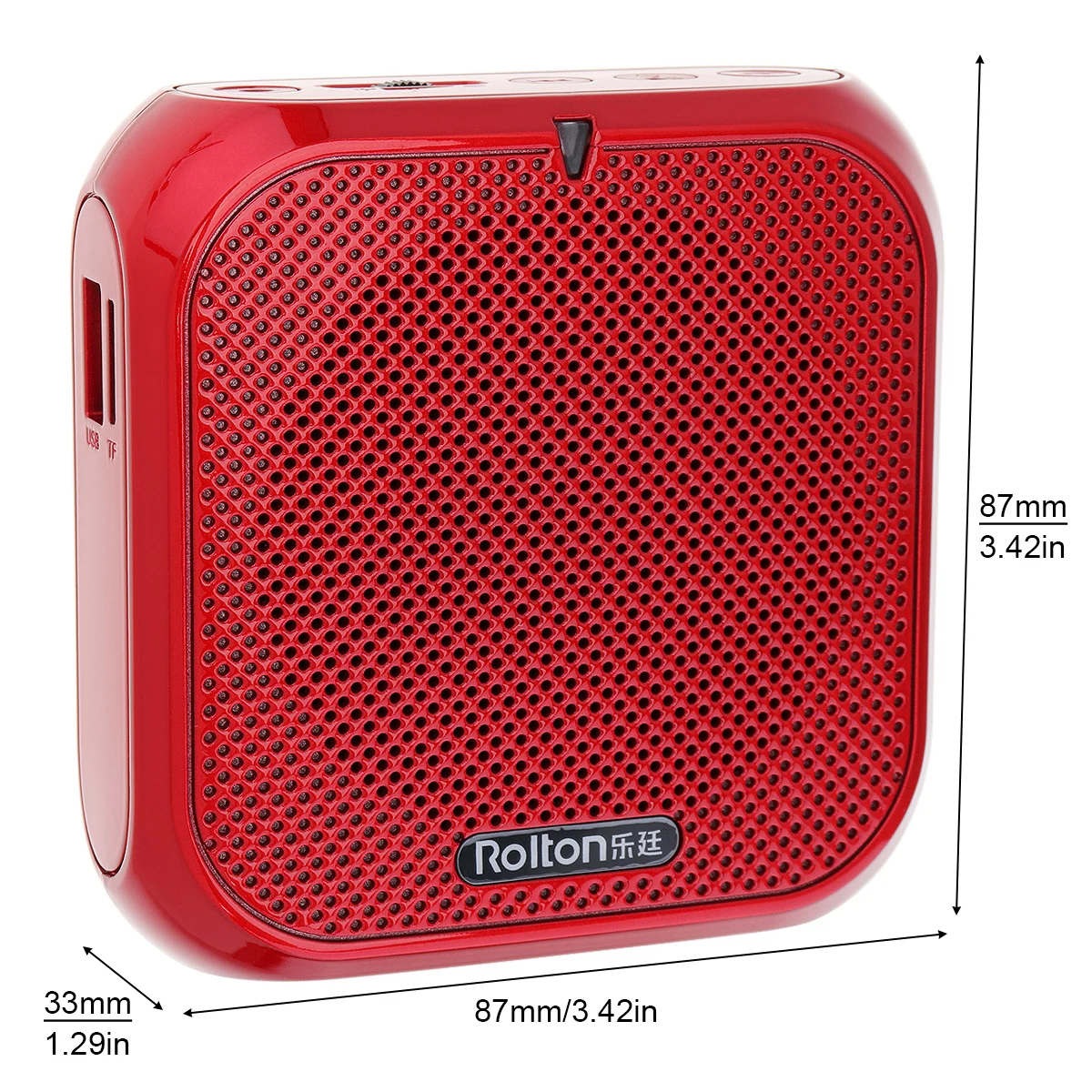 Rolton K400 Portable Voice Amplifier Megaphone Booster with Wired Microphone Audio Speaker Loudspeaker FM Radio MP3 Teaching