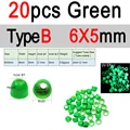 20 Verdes 6x5mm B