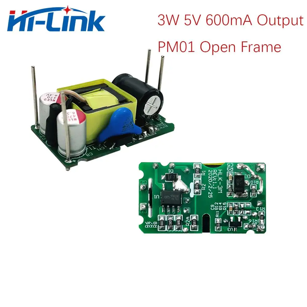 Shenzhen Hi-Link  Open Frame 3W 5V/3.3V/9V/12V/24V  AC/DC step down power supply module 20pcs/lot