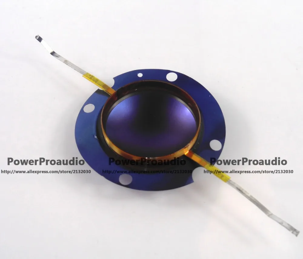 Diafragma de titânio azul dh2010, dh3, 201prato para voz eletrônica, 8 ohm, fio plano de alumínio, diafragma de bobina de voz 8ohm 32mm