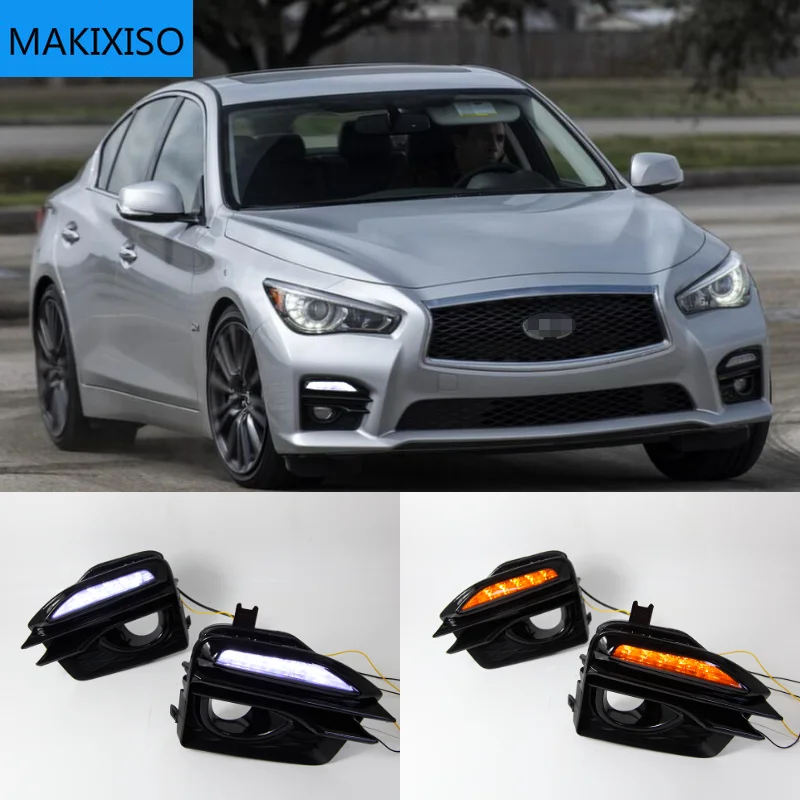 

Error Free LED Daytime Running Light DRL Signal Light Lamp For 2014-2019 Infiniti Q50 Sport Model 261354GA1A 261304GA0A