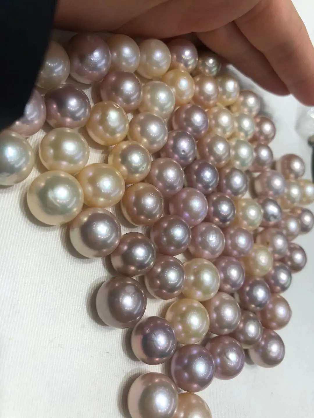 free shipping,14-15 mm high luster AA+ biggest perfect round Nature freshwater loose pearl,half hole or no hole