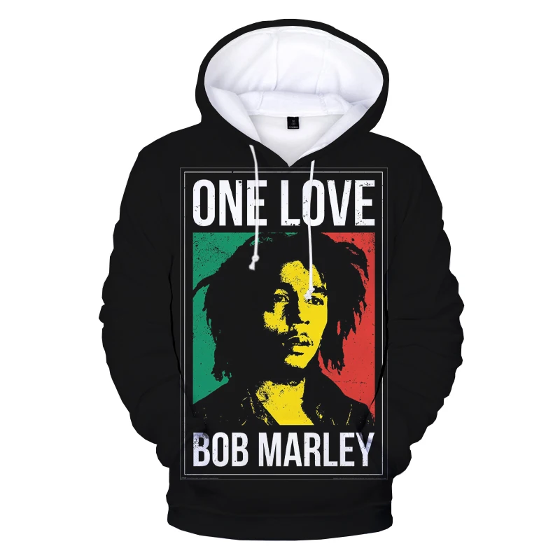 Bob Marley 3D drukowane bluzy bluzy dla mężczyzn i kobiet Reggae bluzy drukowane swetry Unisex duża, w stylu Harajuku bluzy