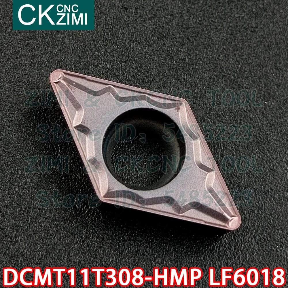 DCMT11T308-HMP LF6018 DCMT 11T308 HMP карбидные вставки внешние токарные вставки инструменты ЧПУ металлический токарный инструмент для нержавеющей стали