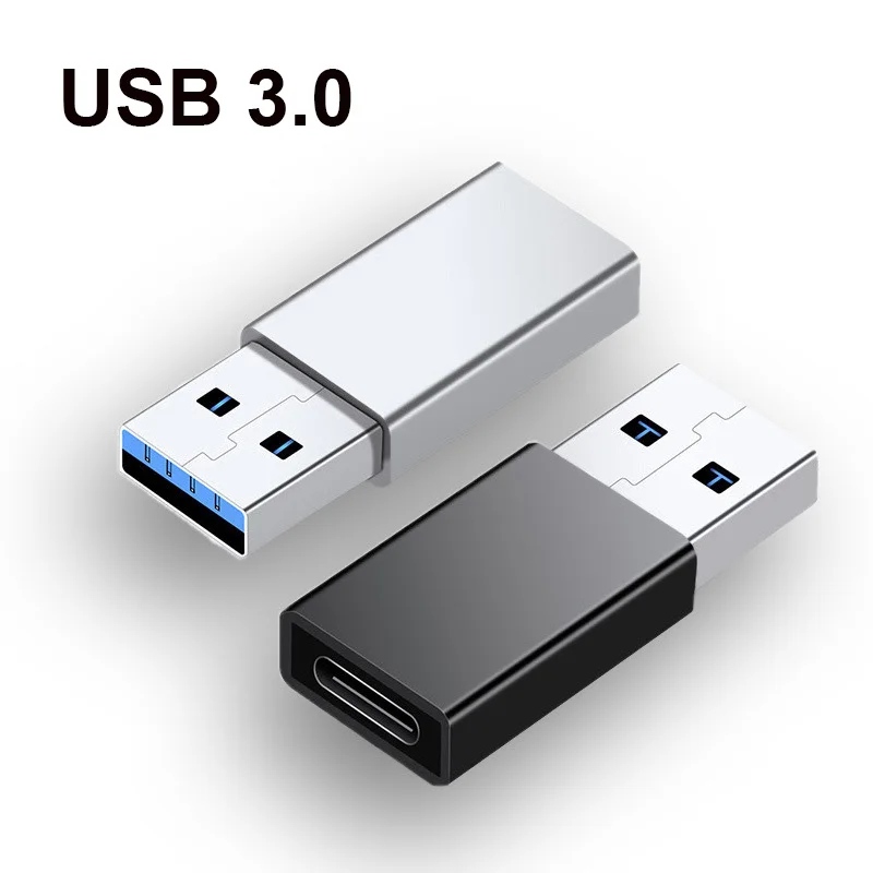 USB C Adapter USB 3.0 2.0 Male to USB 3.1 Type C Female Type-C Adapter for Laptop Samsung Xiaomi 10 Earphone USB Adapter