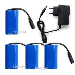 Batteria 7.4V 5200Mah con caricabatterie per T188 T888 2011-5 V007 C18 H18 così via telecomando RC esca da pesca parti della barca