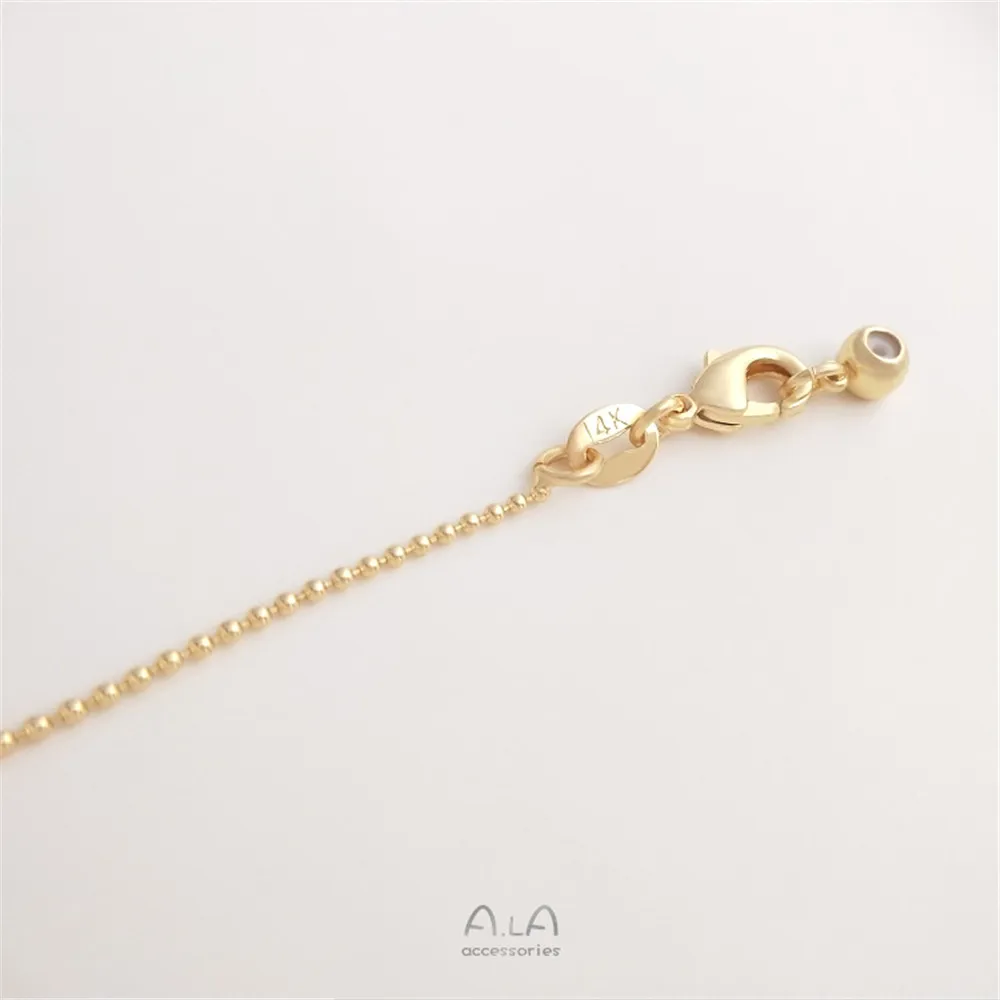 

14K Gold Plated Fine bead chain pin adjustable universal bracelet diy hand beaded bracelet accessories