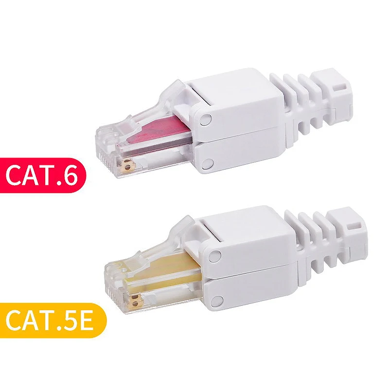 Imagem -03 - Linkwylan-conexão sem Ferramentas Plugues Modulares Conector de Campo Utp Cat5e Terminal Cat6 Rj45