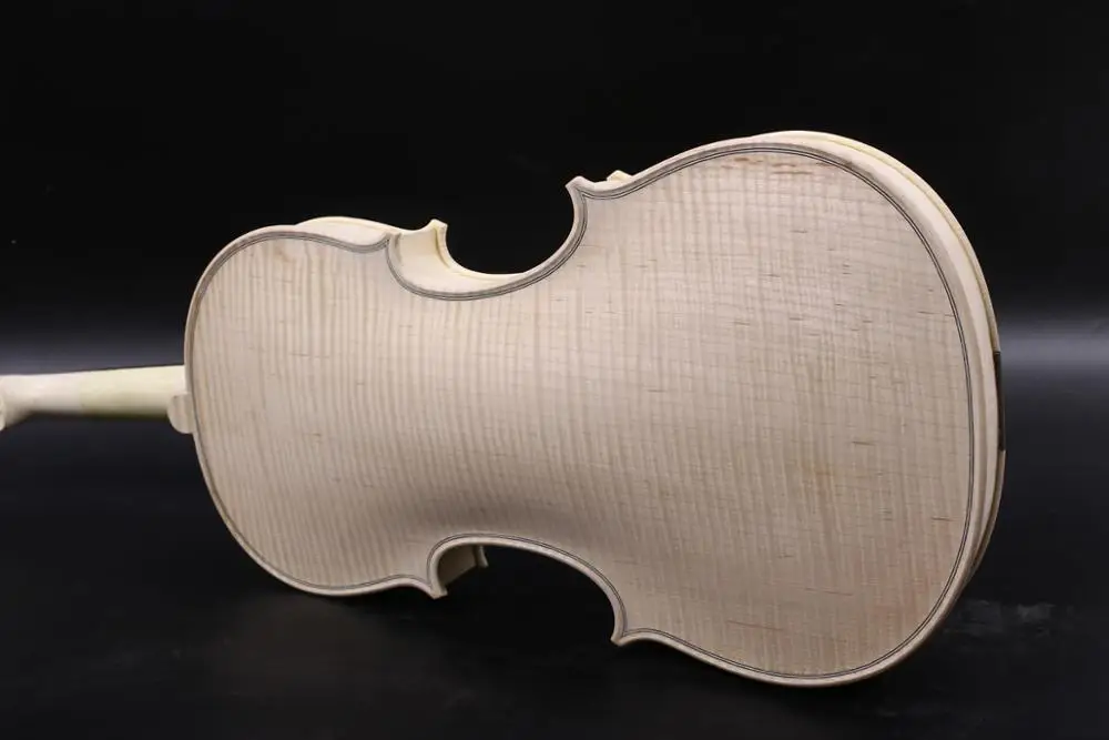 New 1x Master Unfinished Violin Handmade Stradivari Model 4/4 White Violin #3265