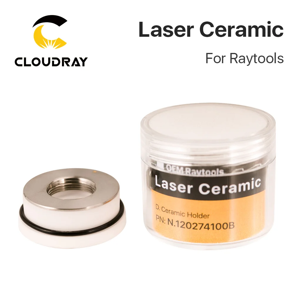 Cloudray Laser Ceramic 32mm/ 28.5mm OEM Raytools Lasermech Bodor Nozzle Holder For Fiber Laser Cutting Head