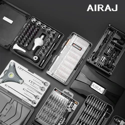 AIRAJ Screwdriver Set Home Disassembly Torque Plum Screwdriver High Precision Multifunctional Laptop Manual Repair Tool