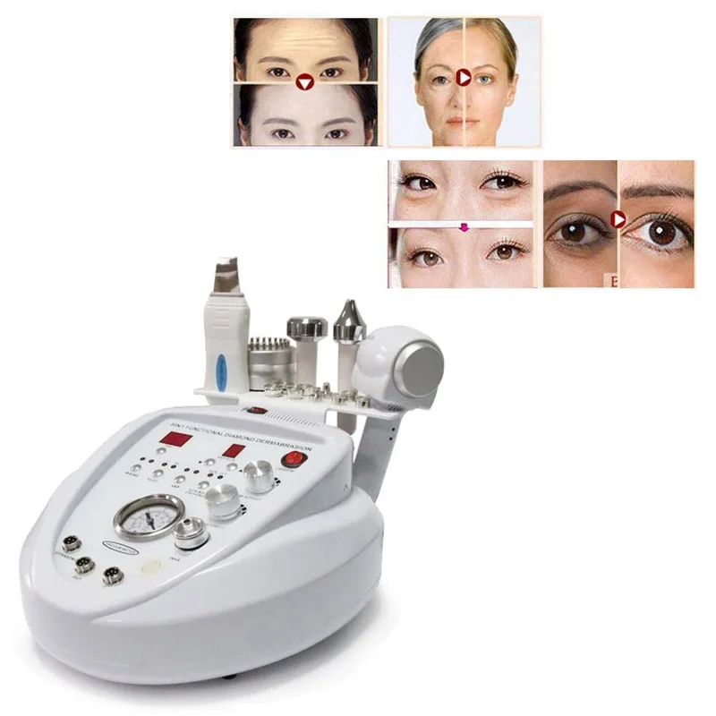 Máquina de Dermoabrasión de diamante 5 en 1, máquina de belleza para exfoliación en aerosol de agua, exfoliación de arrugas, exfoliación Facial, cuidado Facial, máquina de Estiramiento Facial