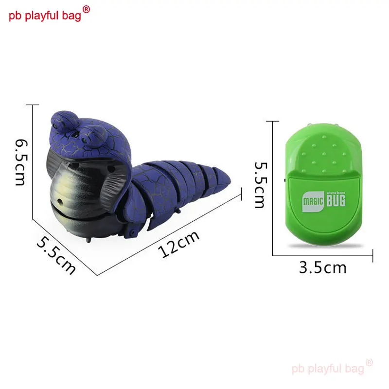 PB 장난 꾸러기 가방 전기 적외선 원격 제어 빛나는 imulated 코브라 어린이 트릭 완구 동물 모델 크리 에이 티브 선물 VG10