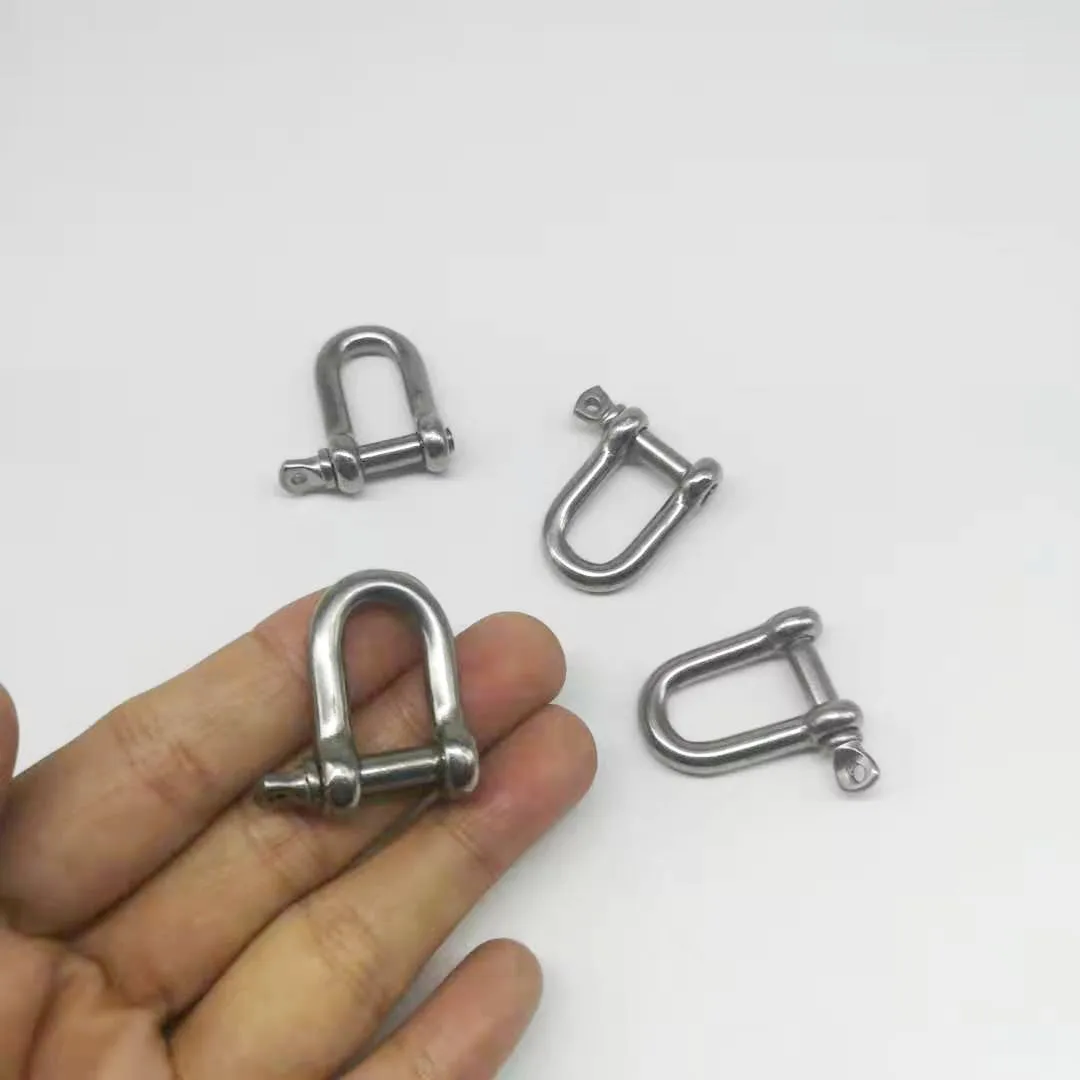 M5 4pcs stainless steel 304 D- dee shackle , High quality antirust shackle , sus304 m4 dee shackle