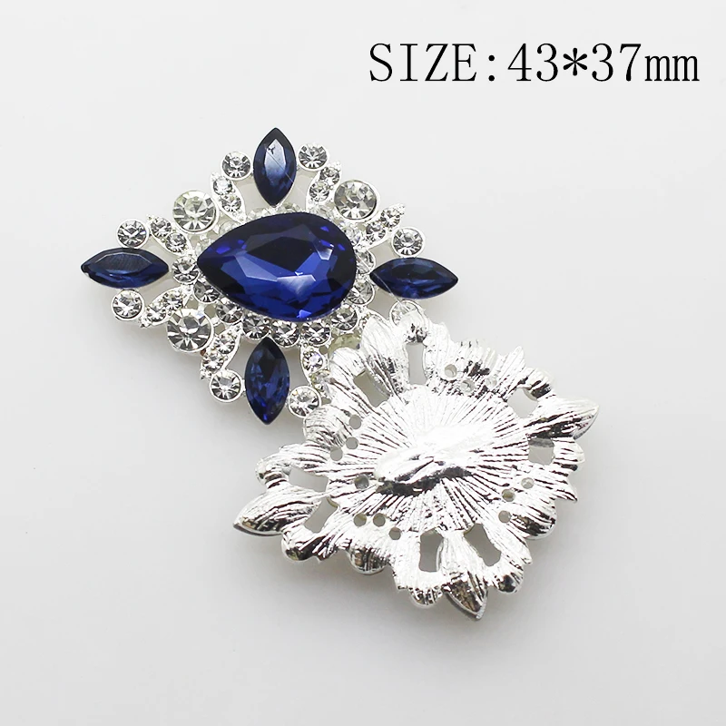 Hot trend fashion alloy rhinestone button 5 pcs/set hand-stitch DIY production gorgeous decoration banquet decoration craft