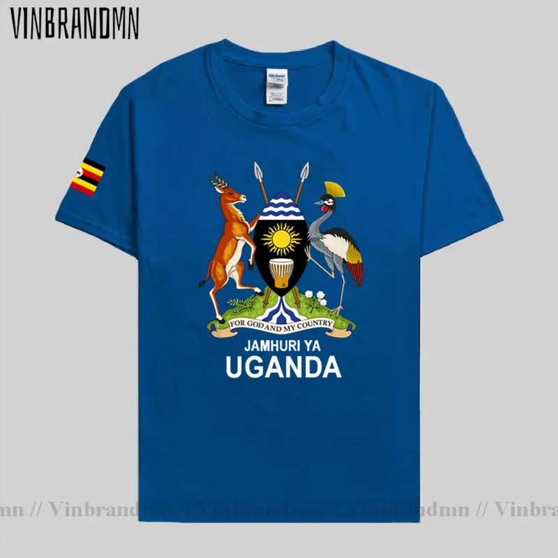 Uganda Ugandan men t shirt fashion 2021 jerseys team nation 100% cotton t-shirt gyms clothing tees country sporting flags UGA 20