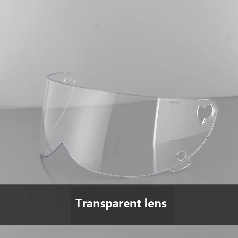 Thompson Motorcycle Full Face Helmet Lens Face Shield For TT CO TT02 /TT04/TTRT/MJET Black Clear Silver Replacement Visor