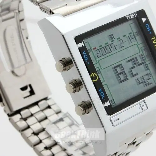 TVG-relojes digitales Led para hombre, pulsera deportiva con alarma, Dial cuadrado, Control remoto, DVD y TV, a la moda