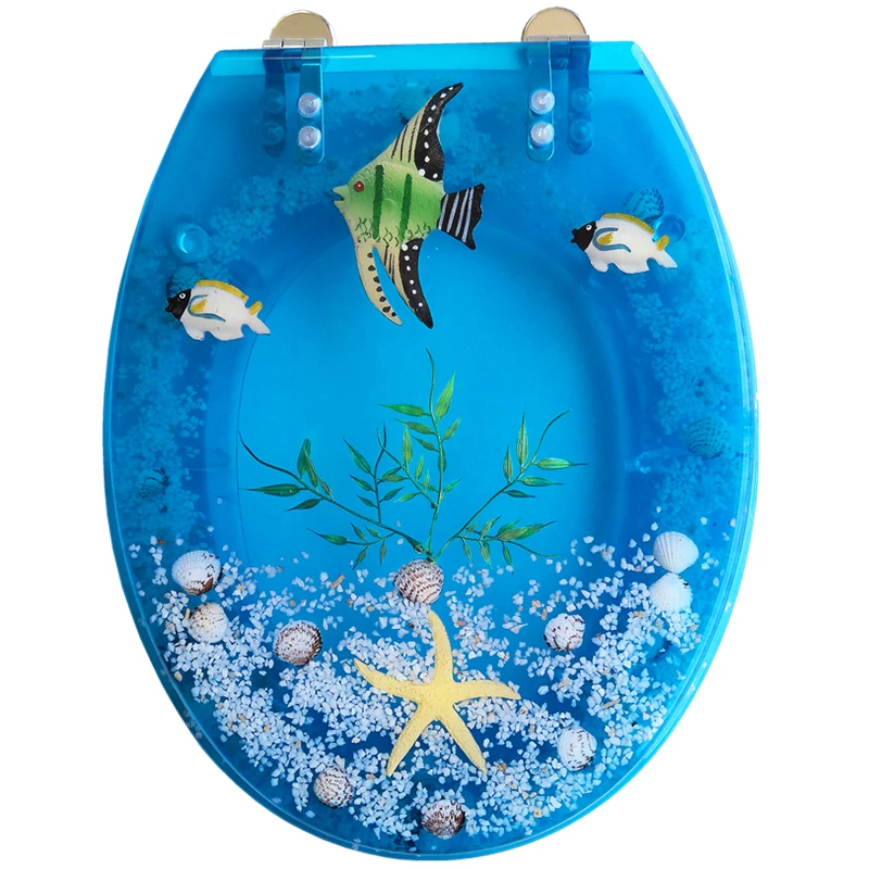 

Colorful Toilet Seats Cover Resin Material Suit For O U V Sharp Toilet TBC2107