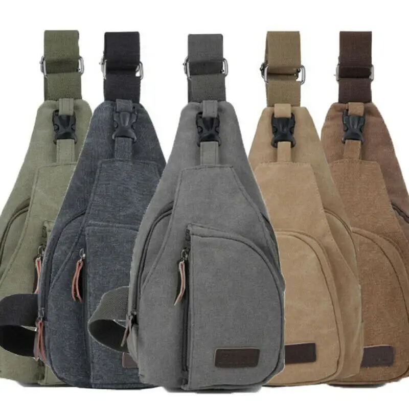 Men Women Crossbody Shoulder Bag Sling Chest Pack Sports Daily Travel