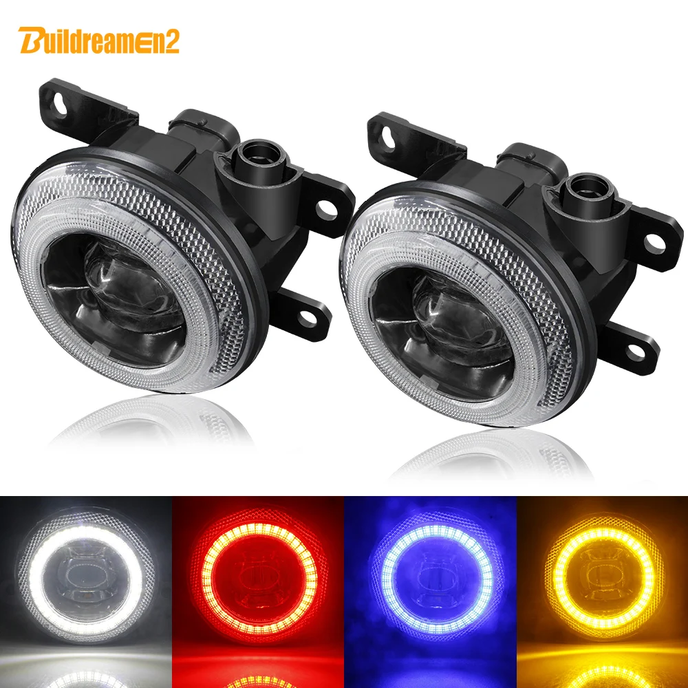 2 Pieces Car Fog Light 30W LED Angel Eye Fog Lamp DRL Daytime Running Light 8000LM 12V For Dacia Lincoln Scion Mazda